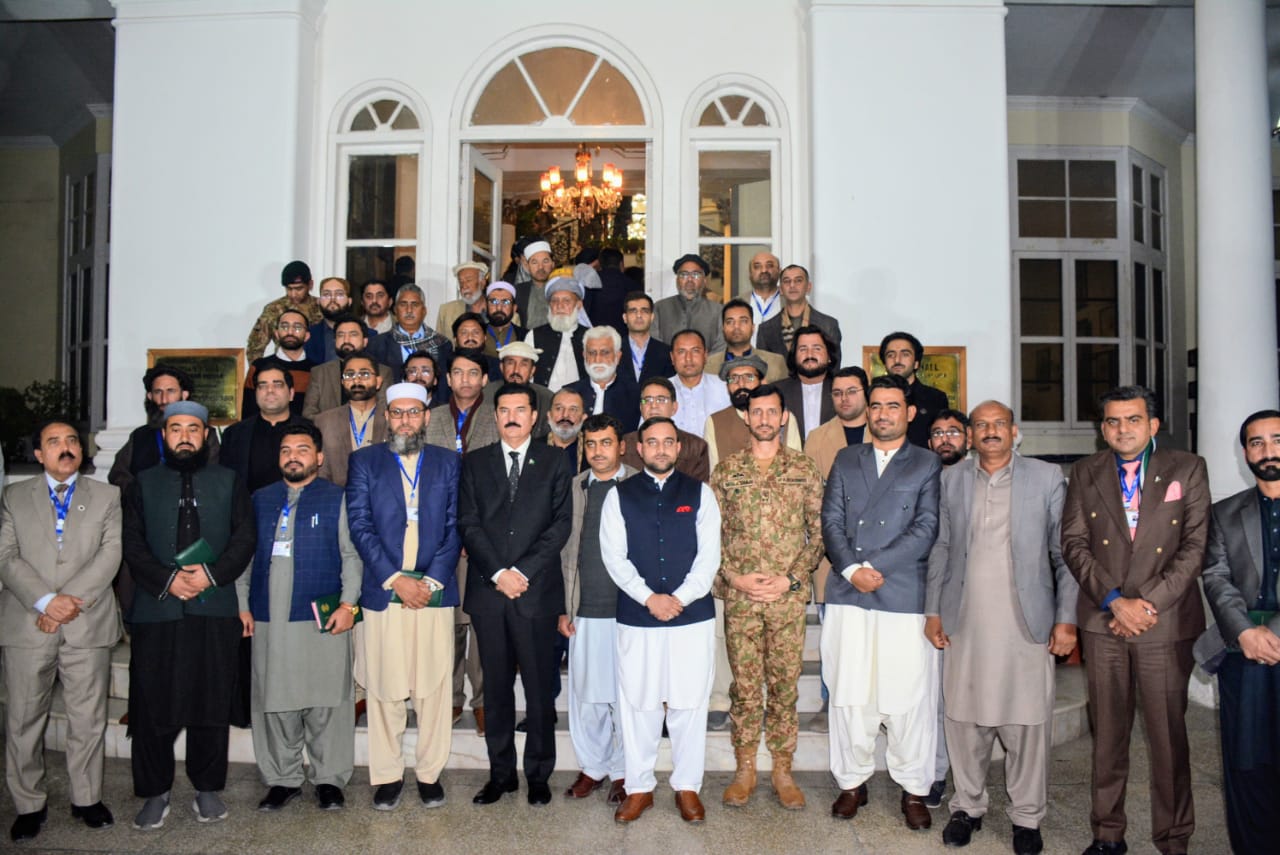  the participants of National Khyber Pakhtunkhwa Workshop who visited Governor House Peshawar on Tuesday
