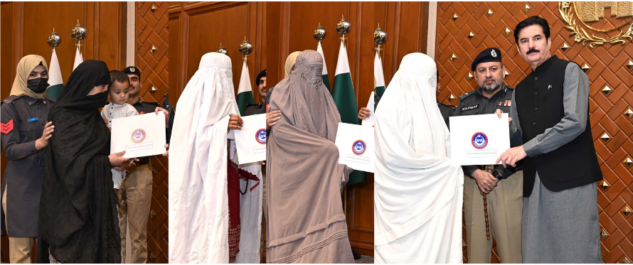 Kundi distributes plot allotment letters to heirs of 54 police martyrs