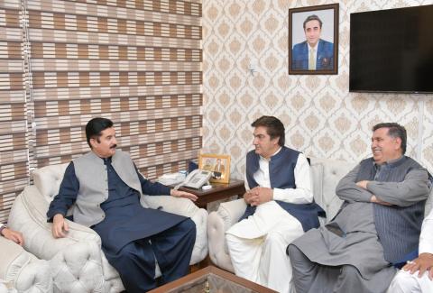 Kundi held a meeting with PPP Provincial President Muhammad Ali Shah Bacha