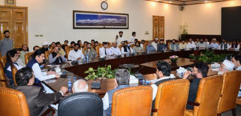 Faisal Karim Kundi chaired a meeting of PPP Peshawar Division