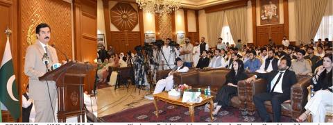  Faisal Karim Kundi addresses a dialogue on the National Finance Commission (NFC) Award 